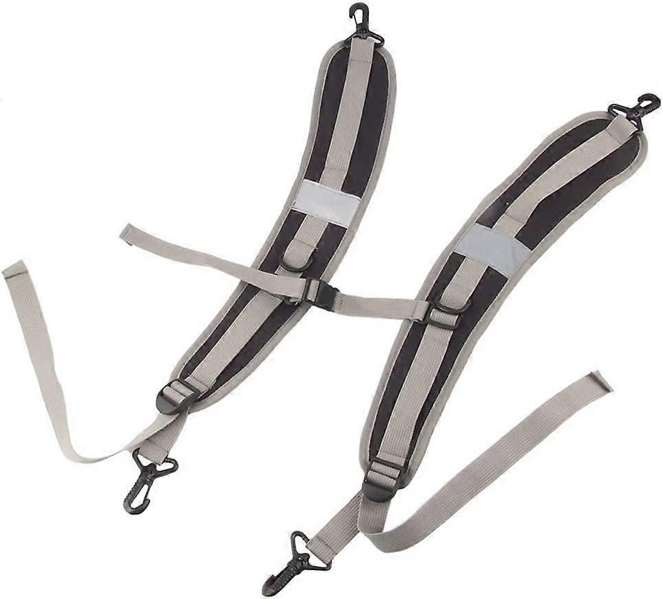 ZK- Adjustable Padded Waterproof Backpack Straps (Black)