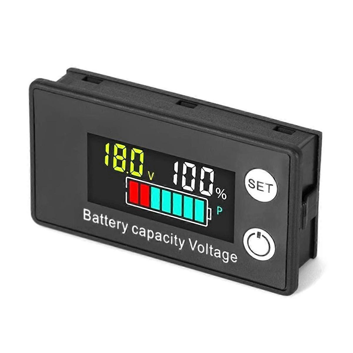 LCD Liquid Crystal 8-100V Voltmeter Battery Car Power Detection Digital Lithium Battery Capacity Di
