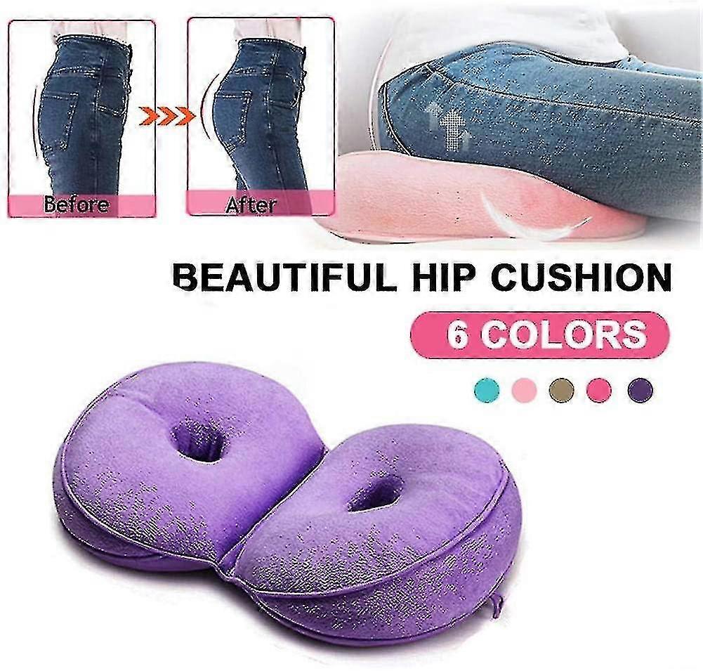 Lift Hips Up Seat Cushion, Orthopedic Memory Foam Support Pillow For Sciatica, Tailbone And Hip Pain Relief--