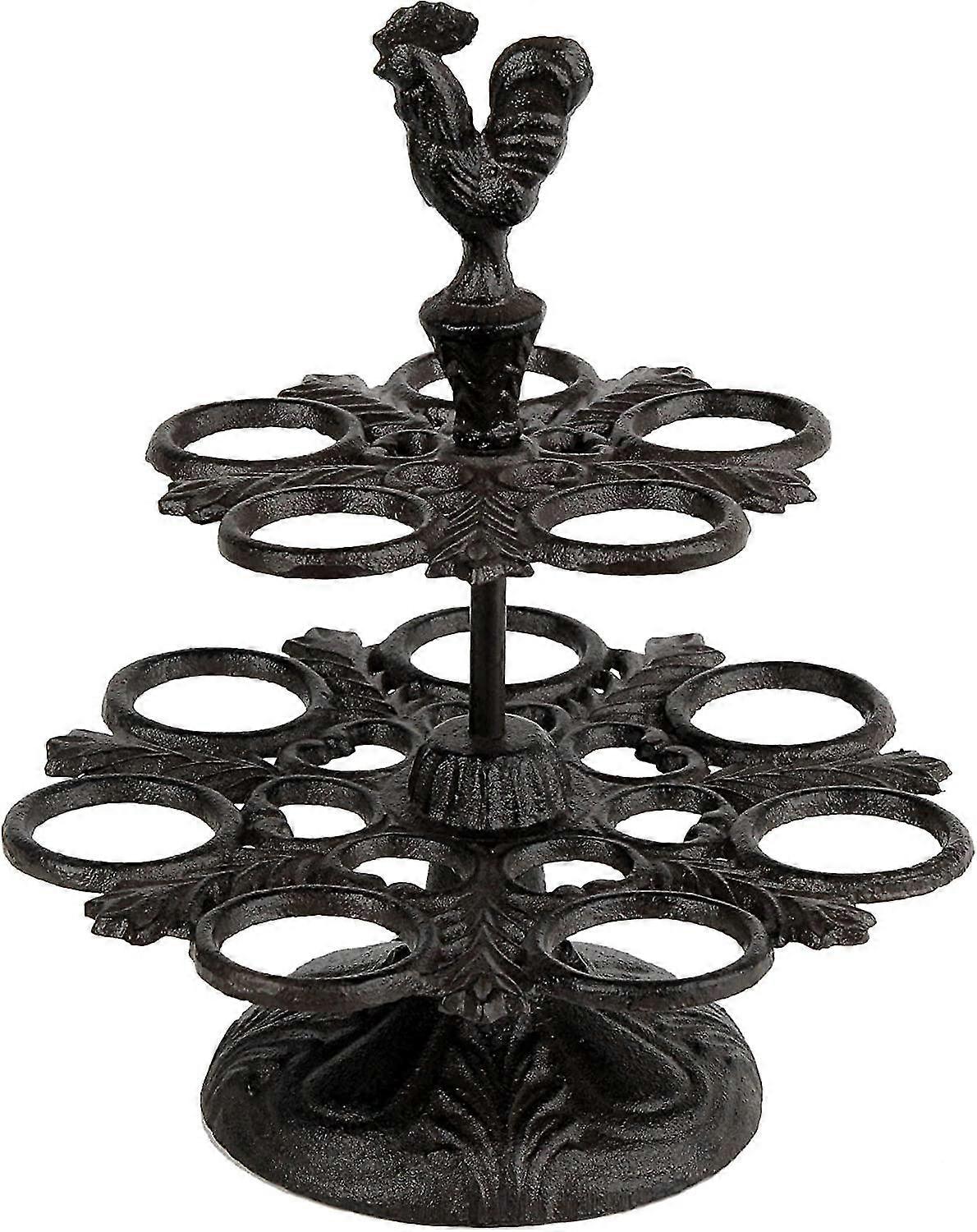 Antique Egg Rack Iron Egg Rack Male Egg Tray 12 Fresh Eggs Cast Iron Double Egg Rack