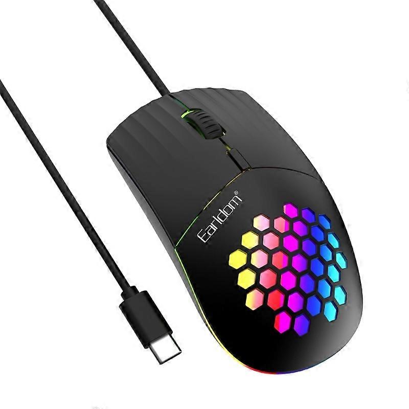 Type C Gaming Mouse Stylish and Portable for USB Type C Windows PC, Laptop