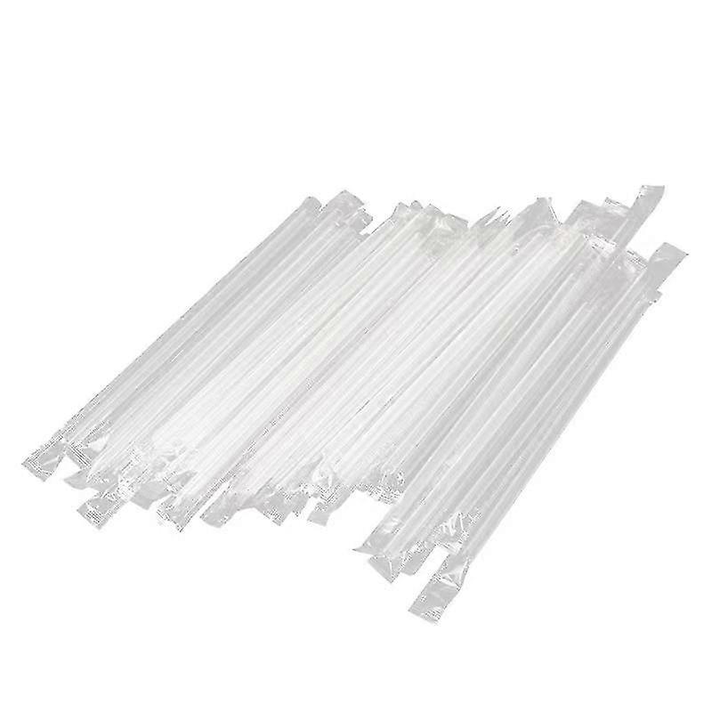 100pc Clear Individually Wrapped Drinking Pp Straws Drinks Straws Party Supplies