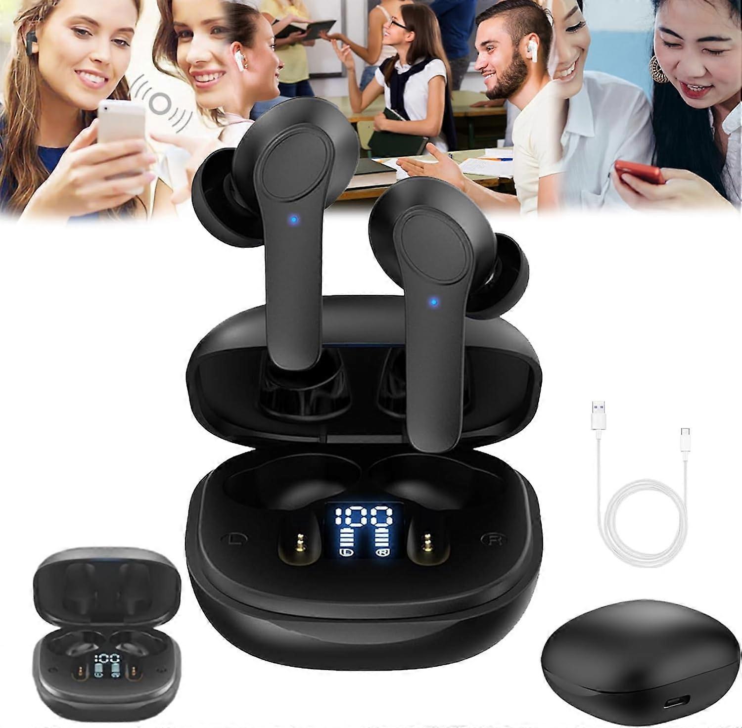 Real-time translation earbuds,wireless bluetooth smart voice translation headset