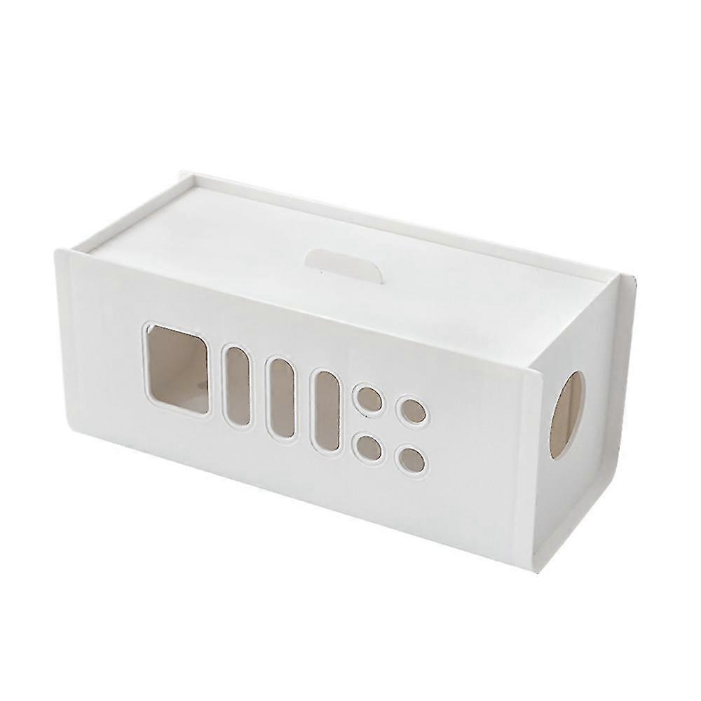 Cable Extension Cord Wire Organizer Desktop Gadget Power Socket Storage Bin Mobile Charger Electric