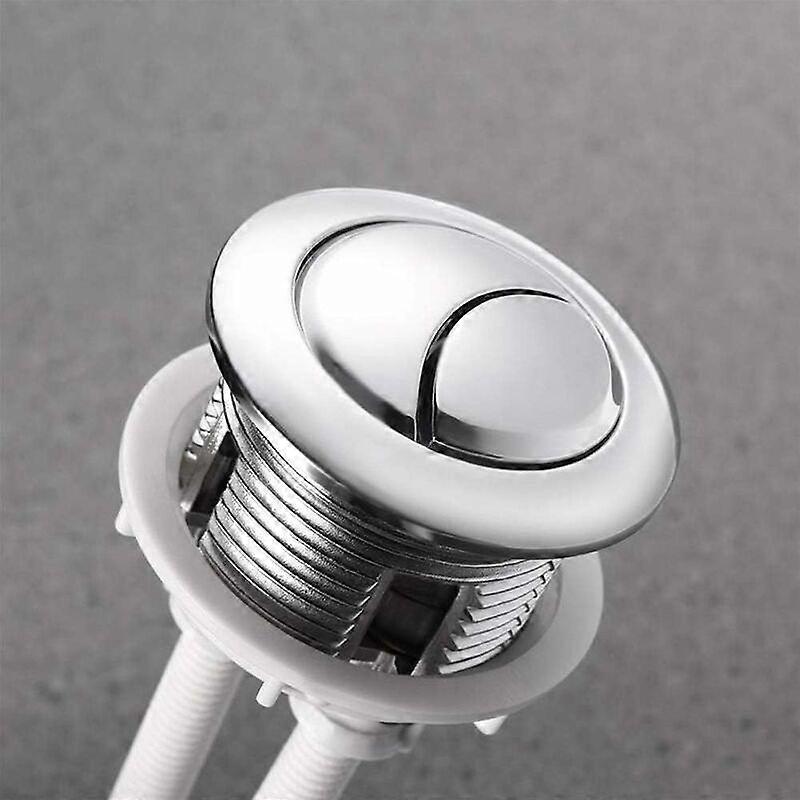 Toilet Push Buttons Dual Flush Knob 38mm Standard Chrome Silver Plated WC Cistern Knobs2 Pieces