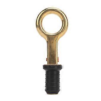 Snap Handle Drain Plug Rubber Brass Twist Design Long Lasting Marine Drain Plug for Boat Yacht Livewell 0.6inch