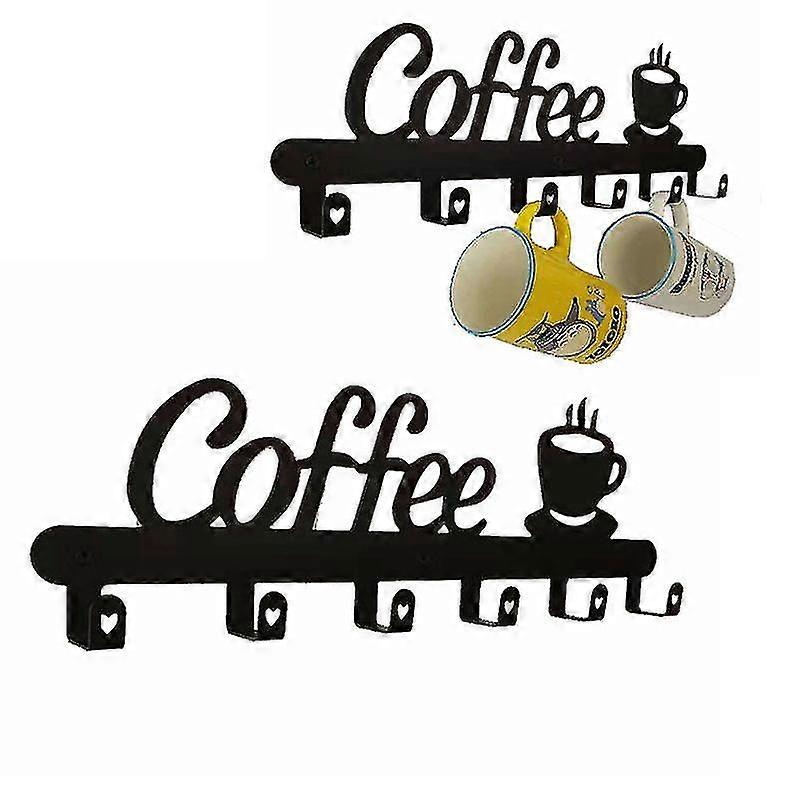 vegg hengende kaffe kopp holder kaffe kopp holdere kopp oppbevaring kroker krus rack under skap kaffe kopp holder