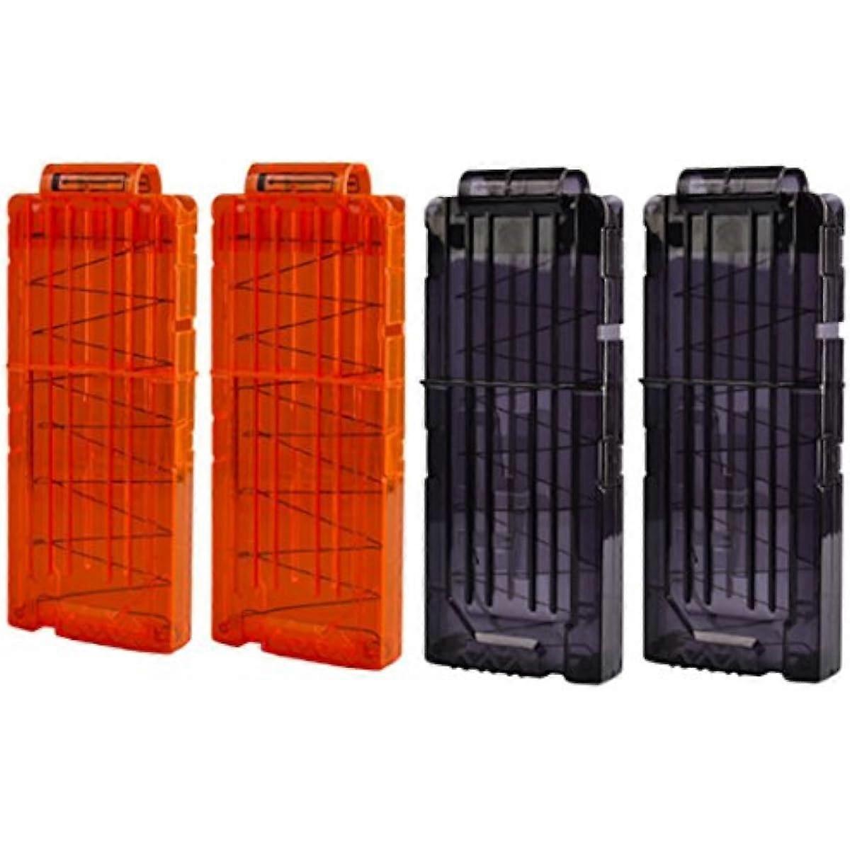 קליפ אקדח כדור רך 4pcs קליפ טעינה מחדש מהירה עבור אקדח צעצוע סדרת עלית nerf 12 כדורים מחסנית תחמושת חצים קליפים לאקדח נרף