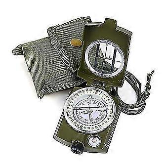 Military Lensatic Sighting Compass, Backpacking Survival Compass With Carry Bag, Waterproof And Shakeproof For Camping Hiking