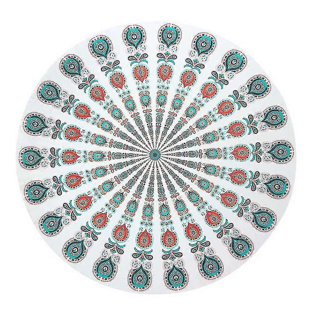 Round Mat Scarve Mandala Tapestry Beach Picnic Throw Rug Blanket Bohemia Grassplot Mats