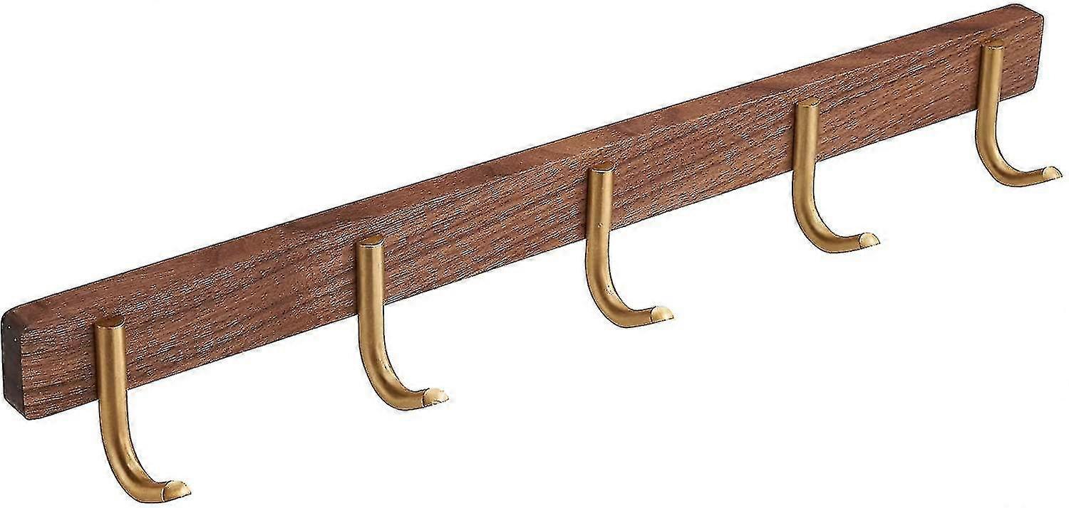 Generic Wall Mounted Coat Rack 5-tri Hooks