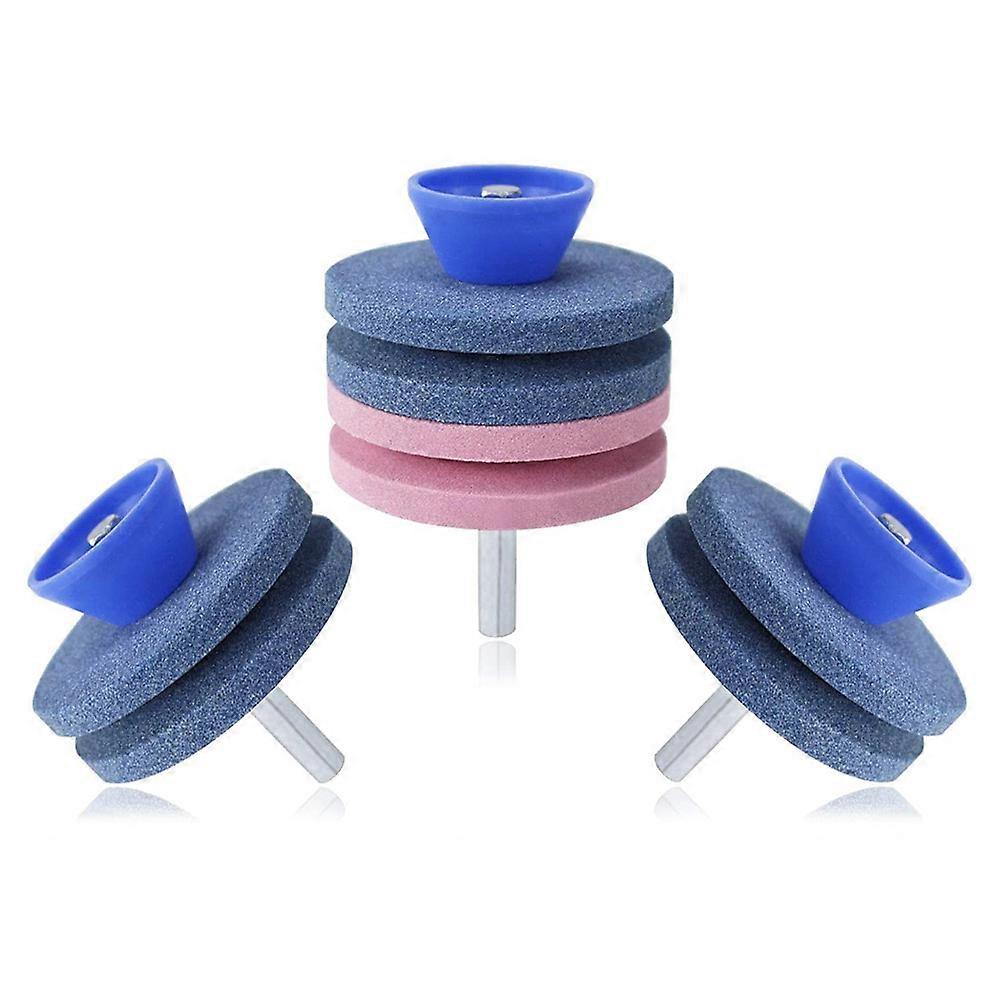 3PCS sharpening wheel grinding wheel,Lawn Mower Blade Universal Multi-Sharp Rotary Lawnmower Sharpen Kit
