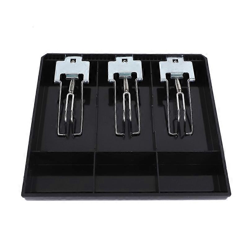 3-Grid Money Cash Coin Register Insert Tray Replacement Cashier Drawer Storage Register Tray Box Cl