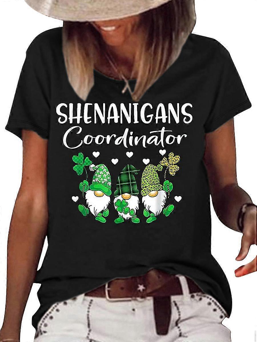 Shenanigans Coordinator St.patricks Day Gnomes Crew Neck T-shirt