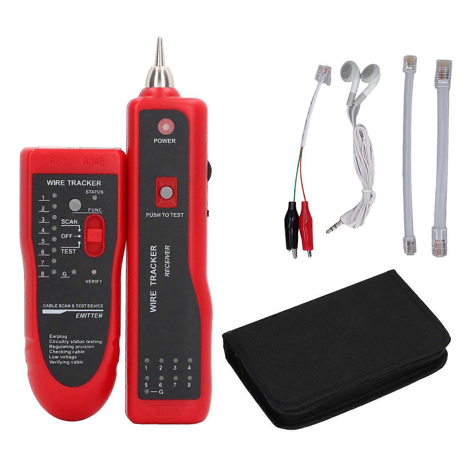 Network Cable Tester Adjustable Sensitivity Easy Manipulation POE Multifunctional Line Finder