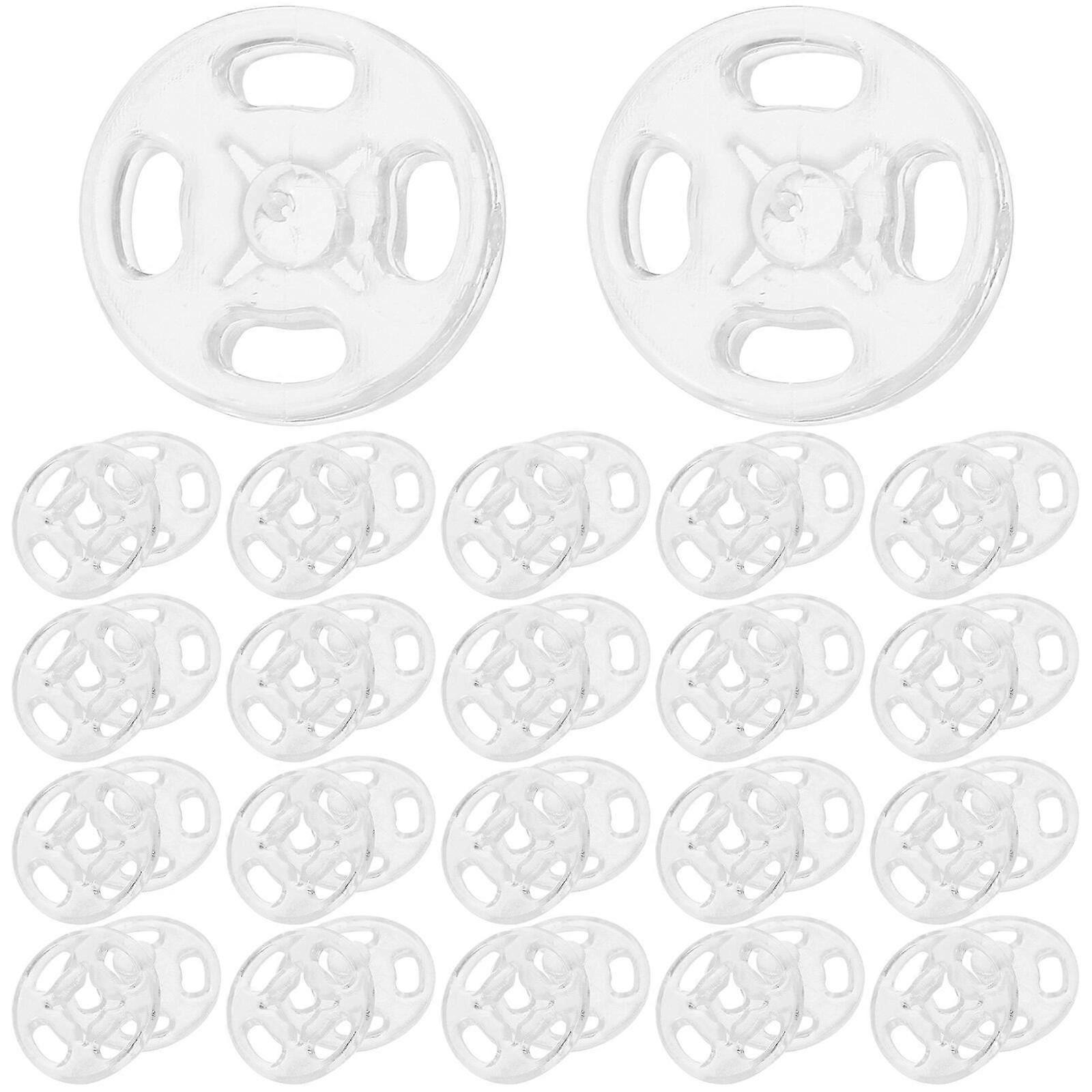 100buc Clear Shirt Butoane Coat Snaps Butoane Invizibil Snaps Elemente de fixare Apăsați Stud Diy accesorii de cusut (13mm)