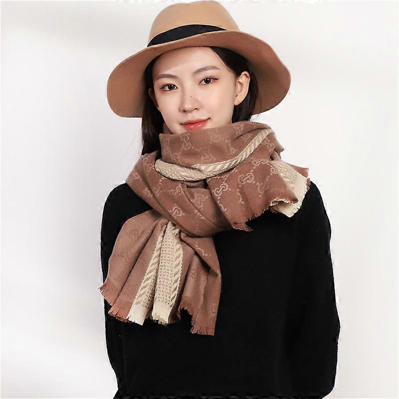 Wool Scarf Women's Style Shawl Warmth Thick Bib  Scarf