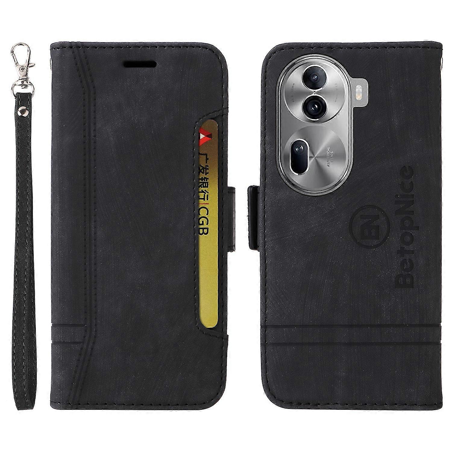 BETOPNICE 001 for Oppo Reno11 Pro 5G (Global) Case Magnetic Flip Stand Protective Cover