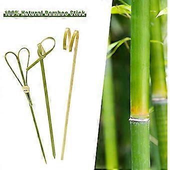 300 Stck Cocktailspiee nach japanischer Art Bambus geknotete Spiee  Lebensmittelpickel Zahnstocher mit gedrehten Enden Canap-Sticks fr  Knabbereien Sandwich Vorspeise | Fruugo DE