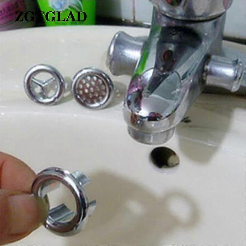 Bathroom Sink Basin Overflow Ring Round Drain Hole Plug Cap Spares