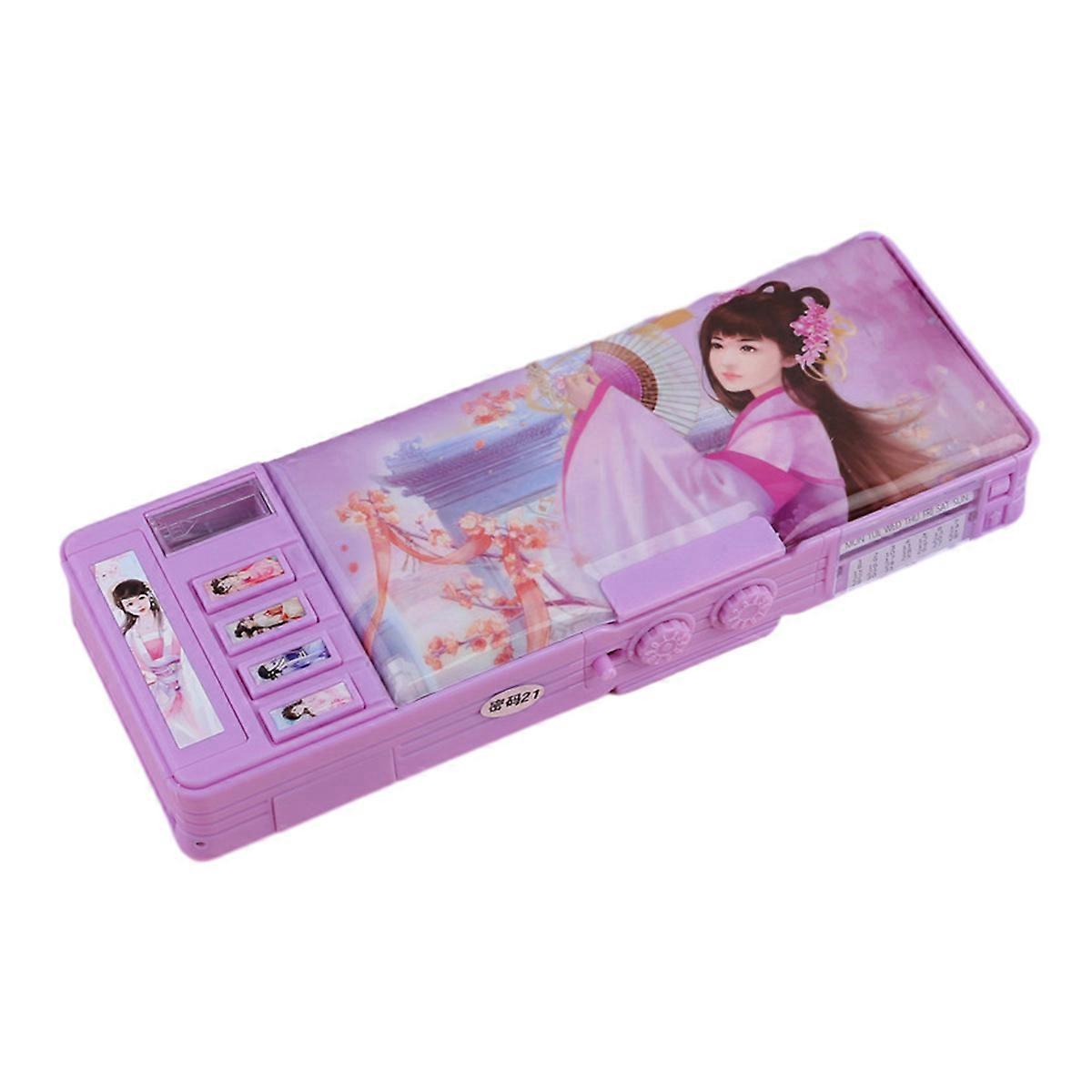KXJ-Pencil case for kids, multifunctional stationery organization case with calc ^