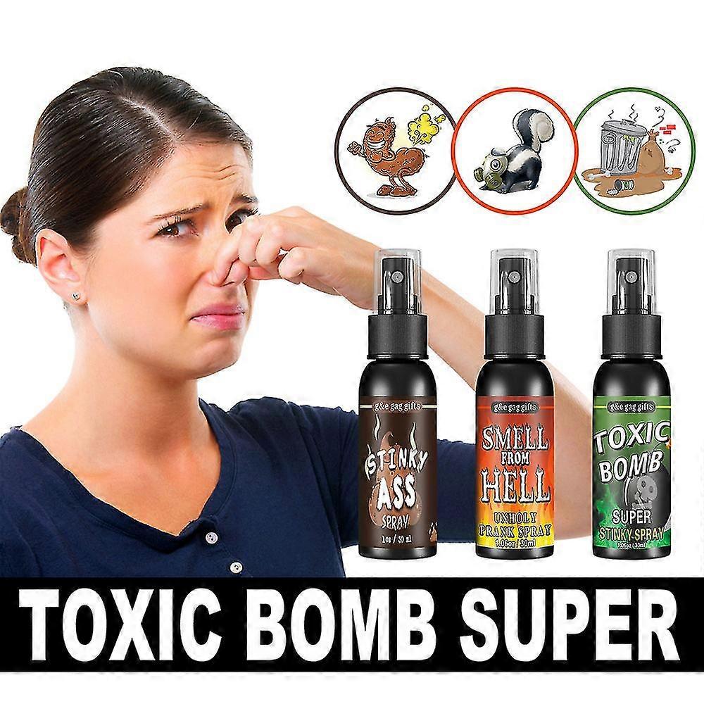 1/2/3 PCS Novelties Liquid Fart Gag Prank Joke Spray Can Stink Bomb Smelly Stinky Gas