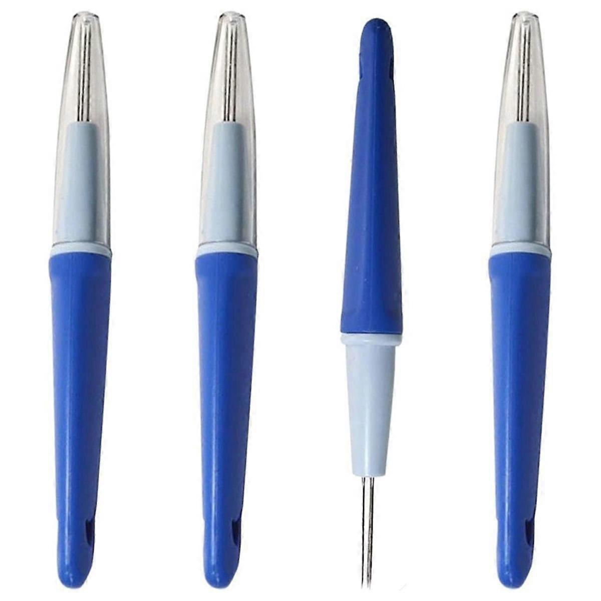 4Pcs Needle Felting 3 Needles Tool, Pen Style Needle Felting Tool with 3 Needles Wool Felt Needle Tools