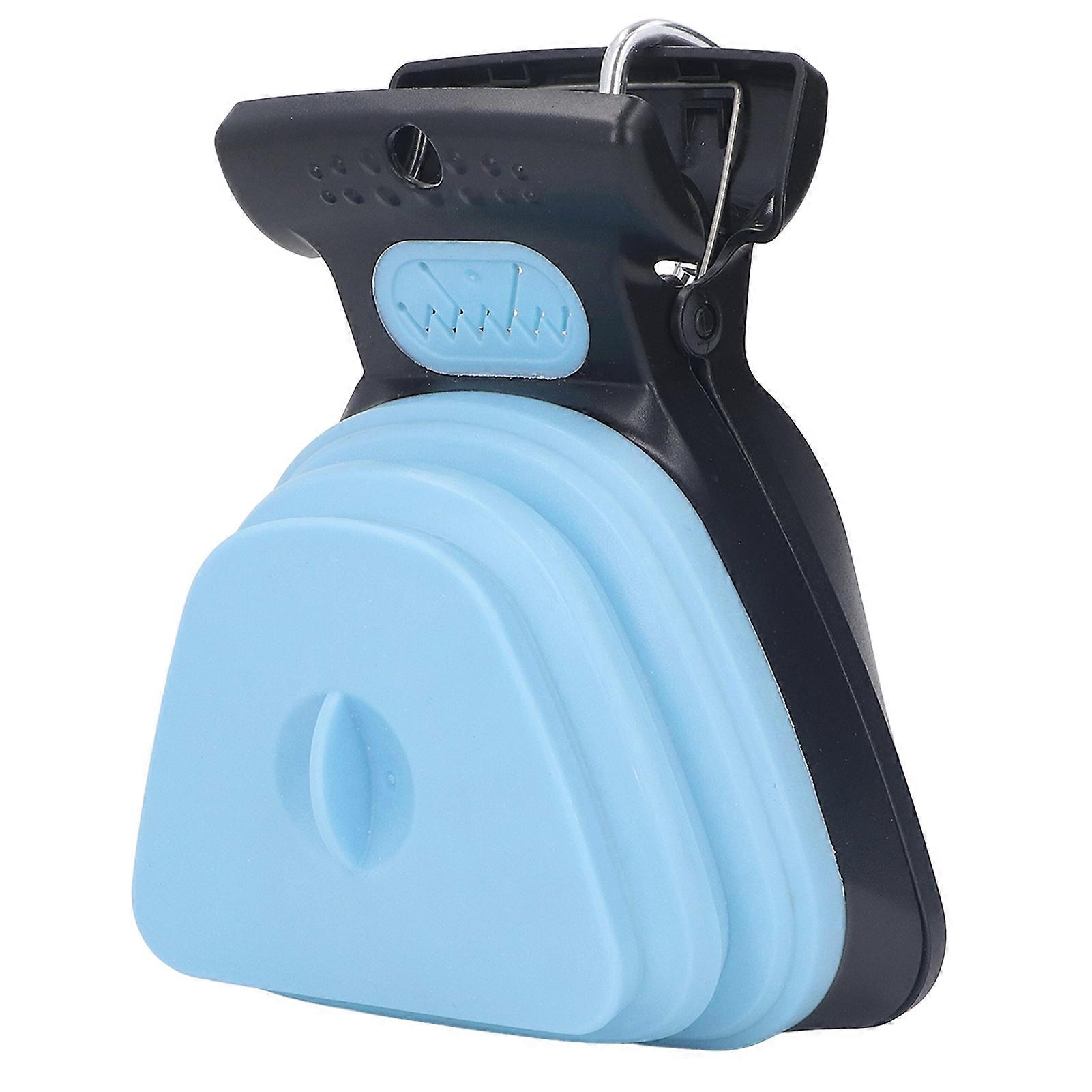 Dog Pooper Scooper Portable Poop Scooper Handheld Size Pup Poop Scoop With Garbage Bag Blue