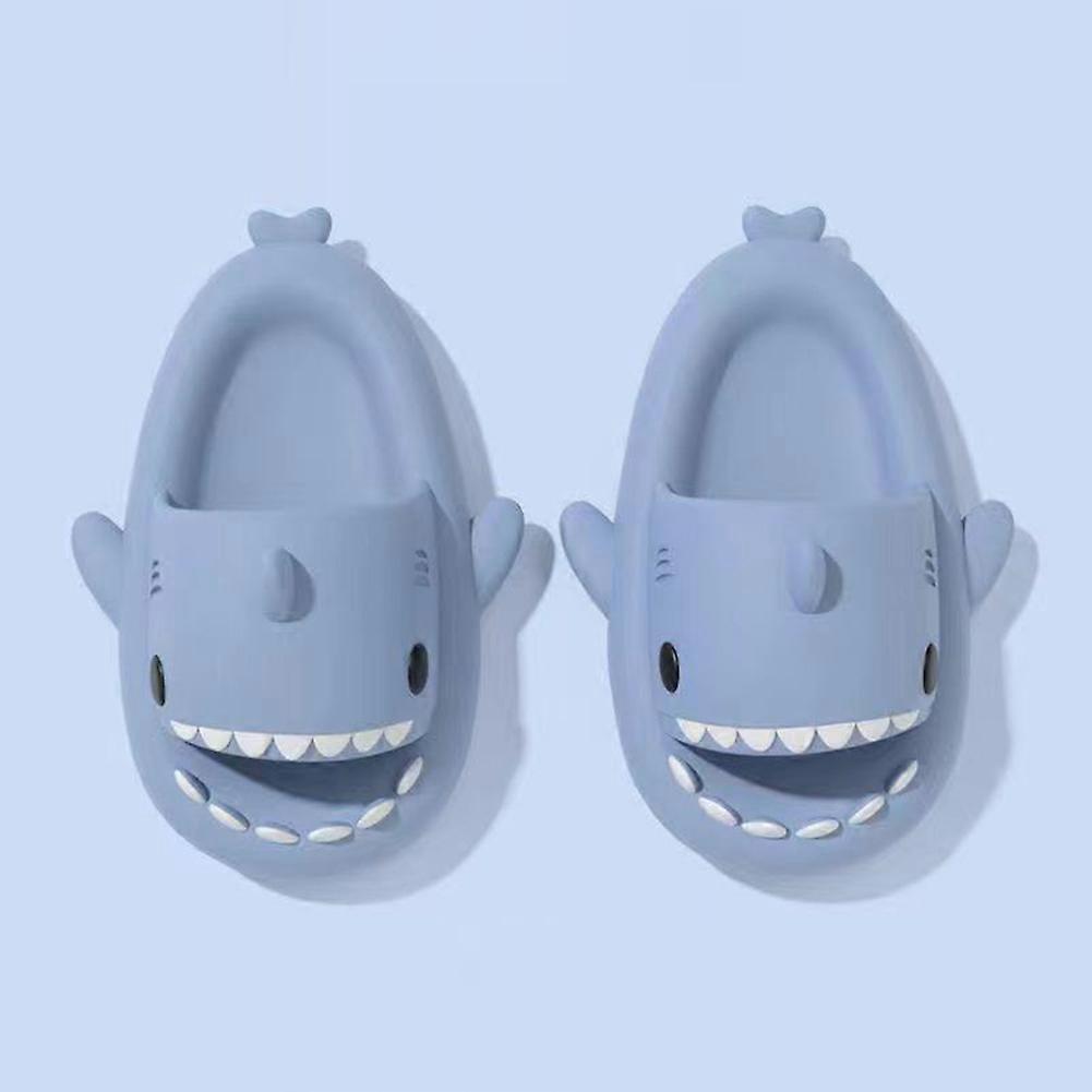 Unisex Shark Slides Non-Slip Novelty Open Toe Sandals Fashionable Cute Beach Slippers Indoor