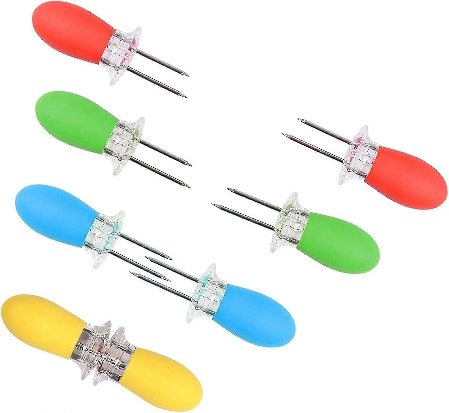 8 Pieces Stainless Steel Corn Cob Holder Bbq Fork Skewers Corn On The Cob For Home Cooking Party Camping