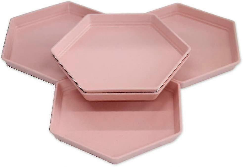 Hexagonal Shape Reusable Dessert Plates