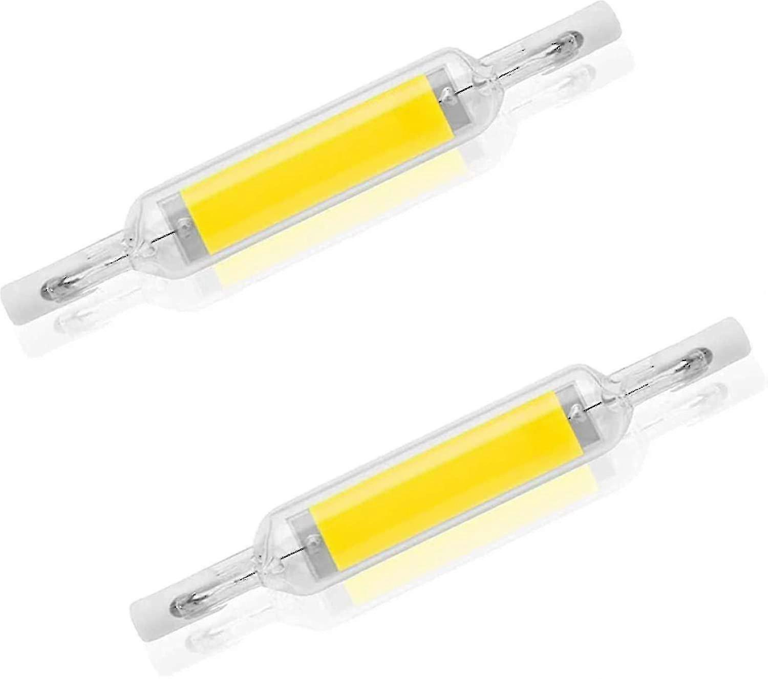 2er Pack 10 W 78 mm R7s LED-Glühbirnen Dimmbar Kaltweiß 6000-6500K 100 W Halogen J78 Ersatz, doppelseitiges R7s Basisrohr, 360 Abstrahlwinkel, Energieeinsparung