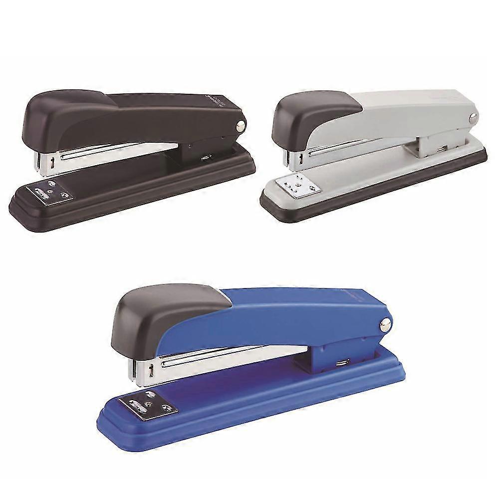 2 pieces Ergonomic 20-sheet Desktop Stapler, Black