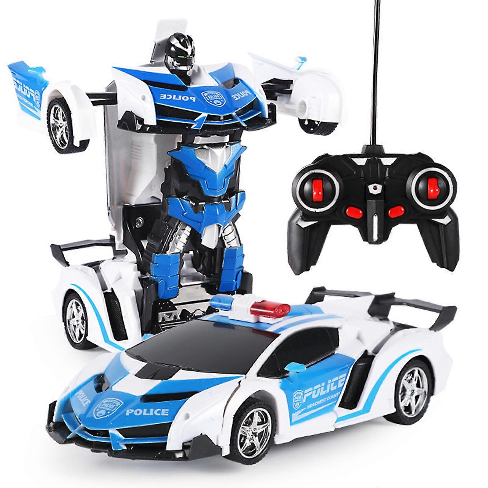 Auto telecomandata Transform - Auto RC, Trasformazione con un solo pulsante, Drifting con rotazione a 360°, Scala 1:18 2,4 Ghz