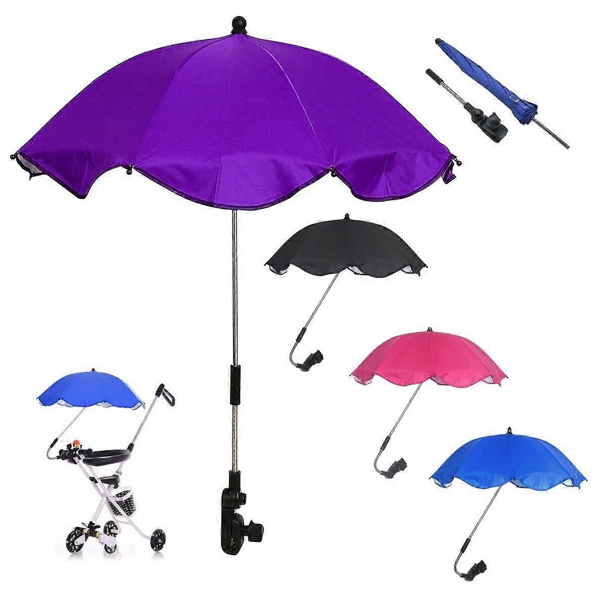 Baby Umbrella Stroller, Portable Stroller Pram Parasol For Toddler With Adjustable Clamp,50% Offer