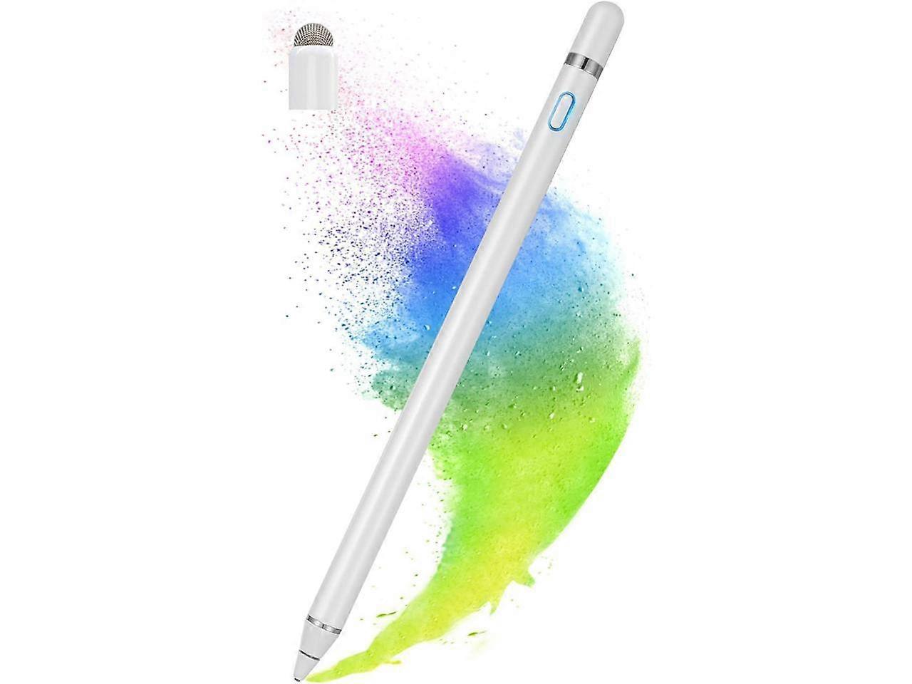Active Stylus Pen Compatible for iOS / Android Touch Screens, Pencil with Dual Touch Function, Rechargeable Stylus for iPad/iPad Pro/Air/Mini/iPhone/C