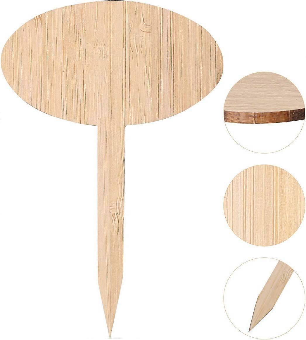 30Pcs Bamboo Plant Labels With A Marker Pen, T-Type Wooden Plant