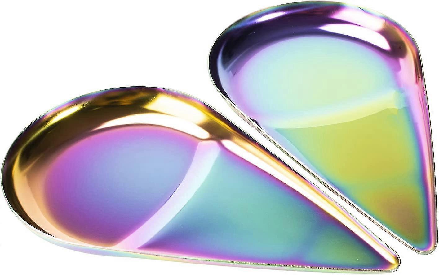 2 stk vanndråpe form rustfritt stål håndkle brett-gradient farge