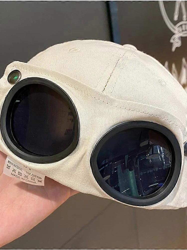 قبعة طيار جديدة تنفس للجنسين نظارات شمسية كاب تحلق نظارات الطيار الهيب هوب الرجال النساء قبعة بيسبول الملحقات