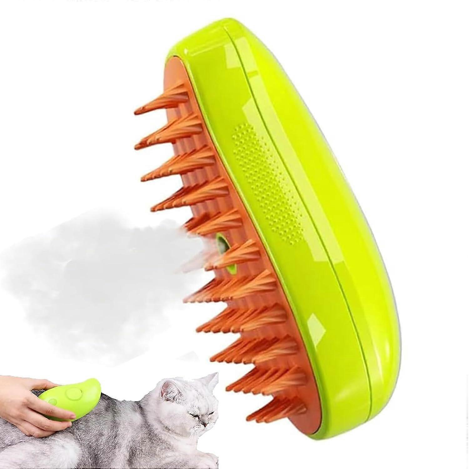 Brosse pour chat pour animaux de compagnie, brosse pour chien, brosse pour chat, brosse pour animaux de compagnie, brosse autonettoyante pour lissage, enlève le sous-poil lâche, pour chats, chiens, massage, autonettoyant