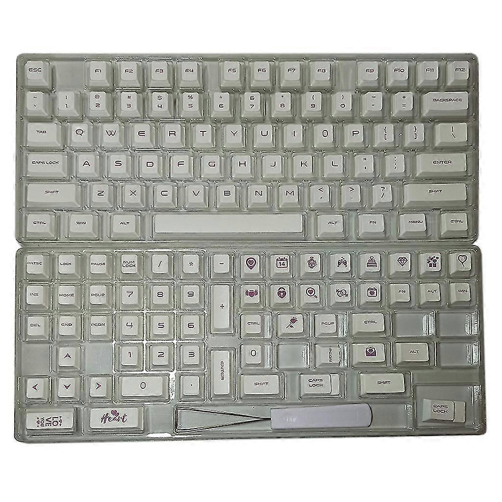 Replacement Key Cap Set 134pcs Pbt Heat Sublimation For Mechanical Keyboard