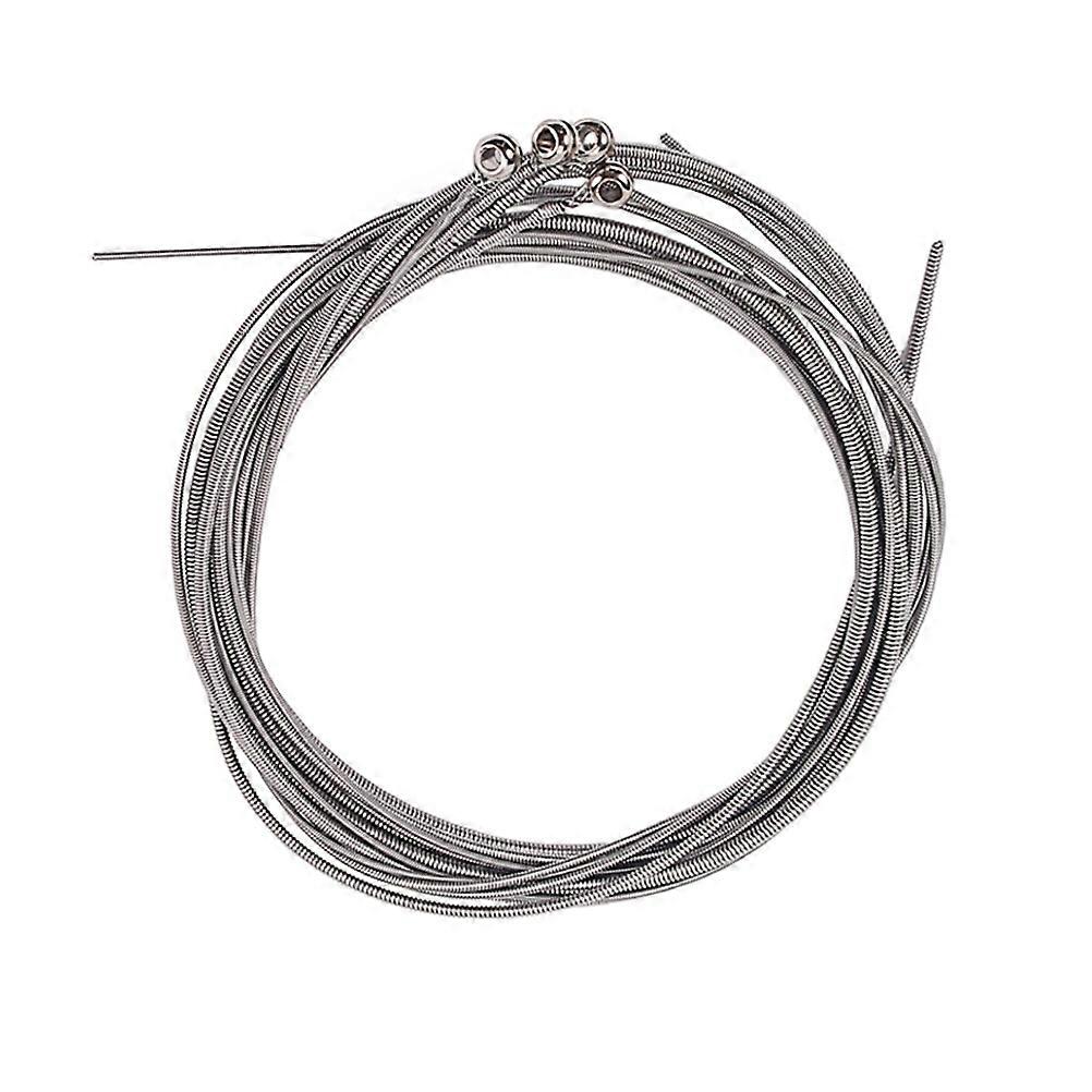 4 Pcs Parts Bass Guitar Strings Flatwound Bass Strings Carbon Steel String Classical Guitar Strings Bass Accessories