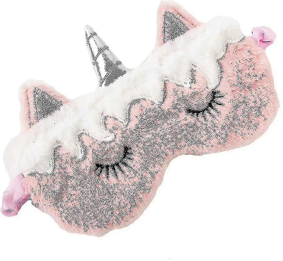 スリープマスクレディースぬいぐるみマスク漫画サンシェードサンシェードアイシャドウ大人の子供-1