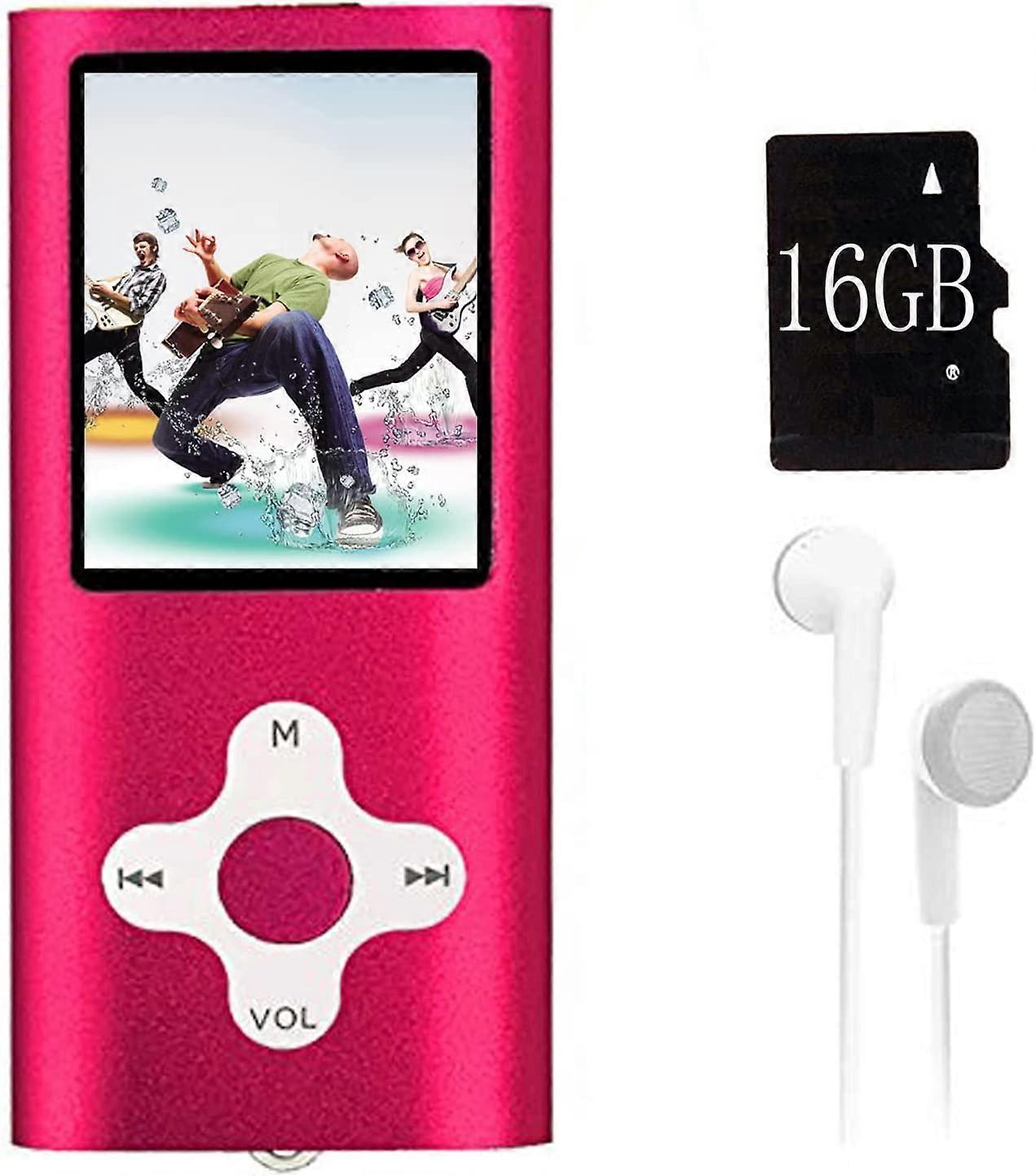 Mp3 Player,Music Player with a 16 GB Memory Card Portable Digital Music Player/Video/Voice Record/FM Radio/E-Book Reader/Photo Viewer/1.8 LCD