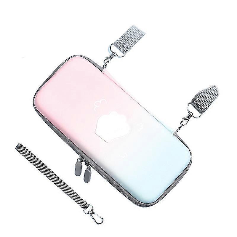 Blue Pink Gradient Cat Claw Storage Bag For Switch Host Shock-absorbing