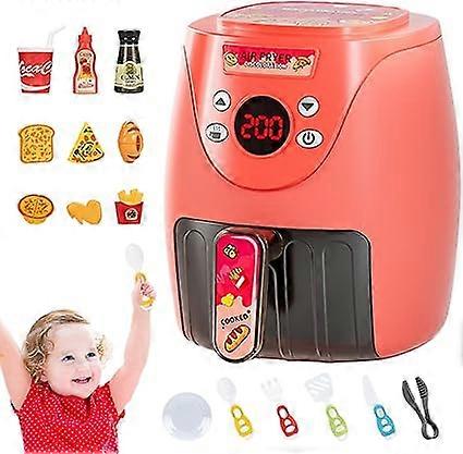 مقلاة هوائية للأطفال - ألعاب أدوات المطبخ المتغيرة اللون ، ألعاب أدوات المطبخ ، مقلاة هوائية للأطفال مع طعام اللعب ، ألعاب للأطفال الصغار مع الموسيقى ، ألعاب الطبخ 