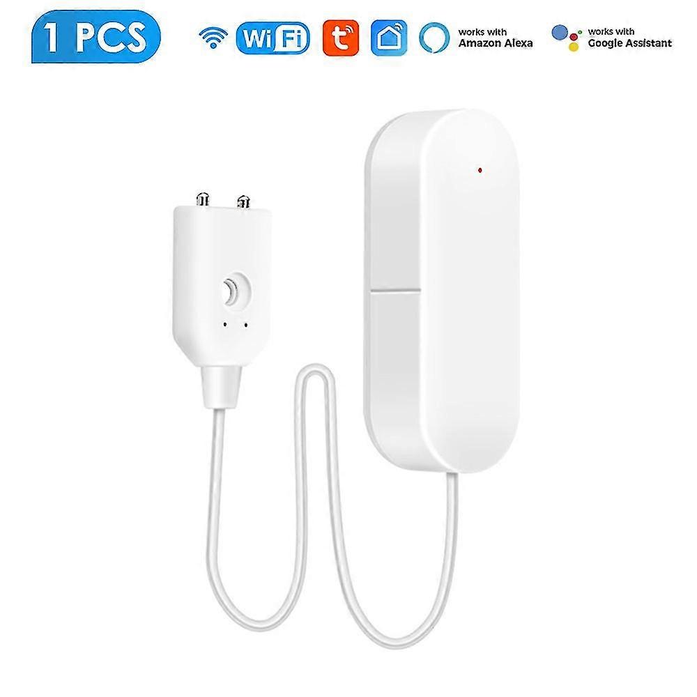 Corui Wifi Tuya Smart Water Leak Sensor Detector Alarm Flood Water Leakage Sensor Compatible