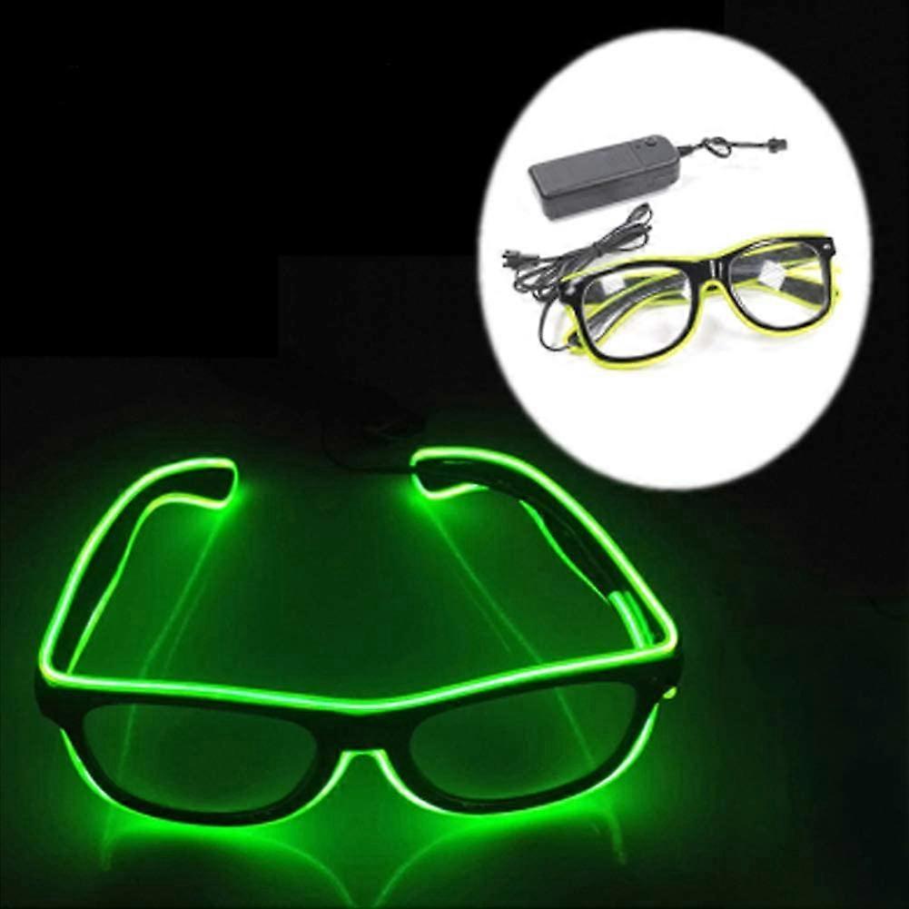 Light Up Led Glasses Novelty Luminous Glasses Battery Control With 4 Modes Adjustable EL Wire Neon