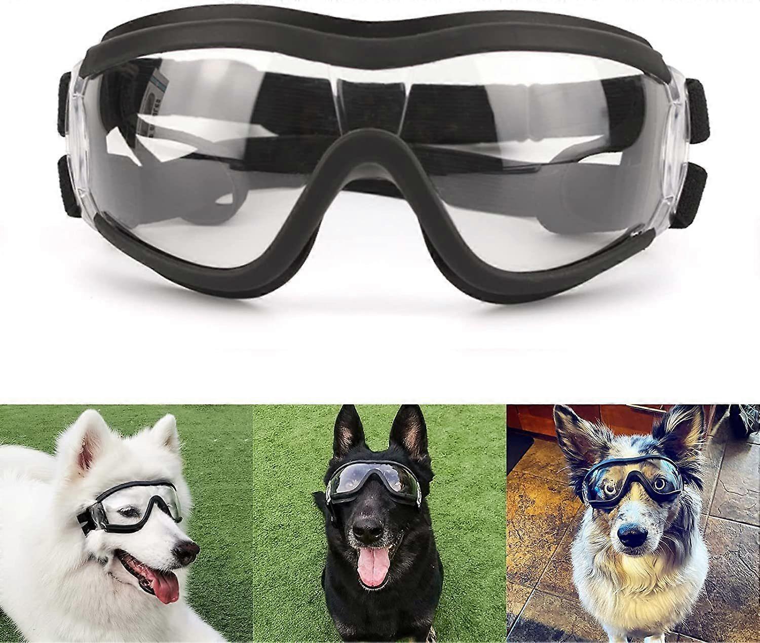 Gogle dla psów Okulary przeciwsłoneczne dla dużych psów Super fajne gogle dla psów Łatwe w noszeniu Gogle anty-UV Gogle motocyklowe dla psów dla dużych / średnich psów