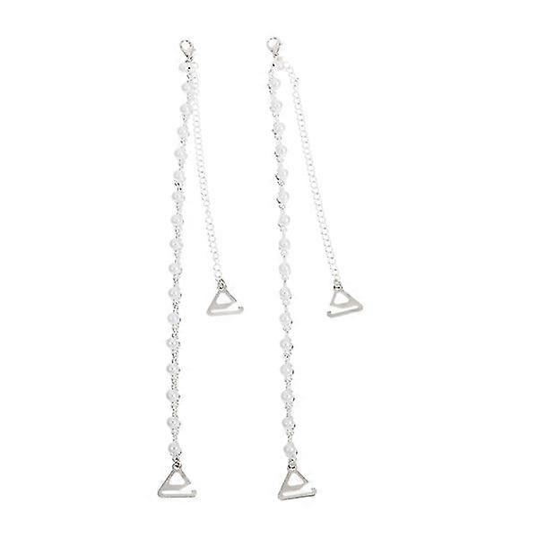 1 Pair Women's Bra Straps Adjustable Bra Strap Pearl Bra Shoulder Straps